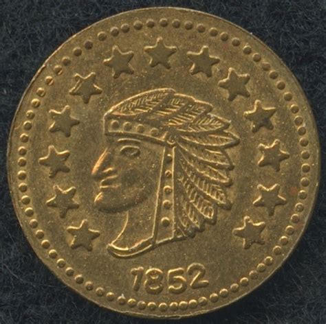 1852 california gold coin value.